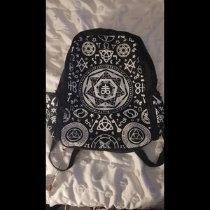 Satanic symbol backpack
